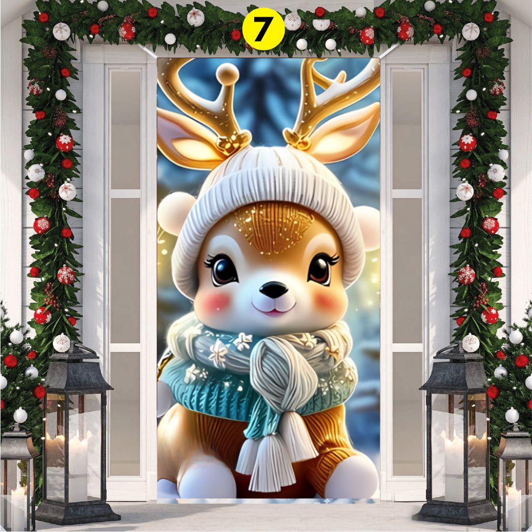 FUNDA PARA PUERTA NAVIDAD