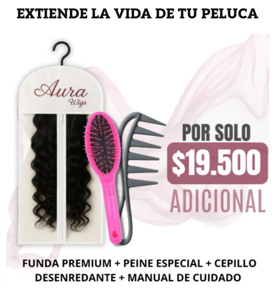 Kit Cepillo + Peine + Bolsa de Lujo