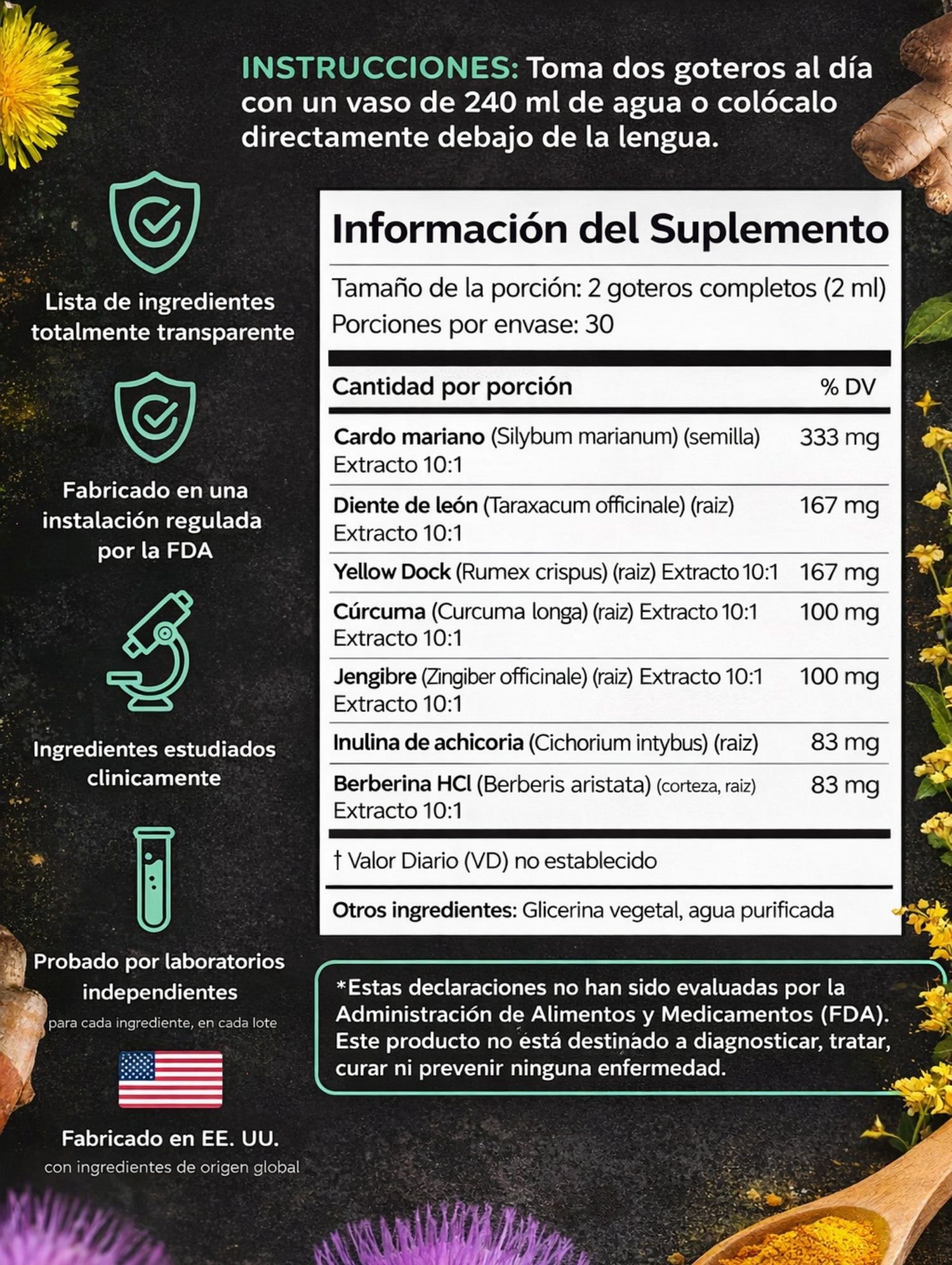 2X1 Super Liver - Gotas Detox para el Hígado y Digestión - Tienda Colombia