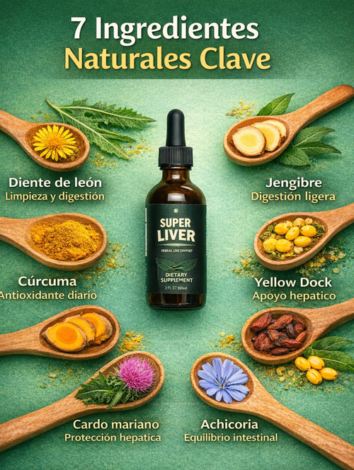 2X1 Super Liver - Gotas Detox para el Hígado y Digestión - Tienda Colombia