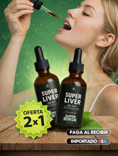 2X1 Super Liver - Gotas Detox para el Hígado y Digestión - Tienda Colombia