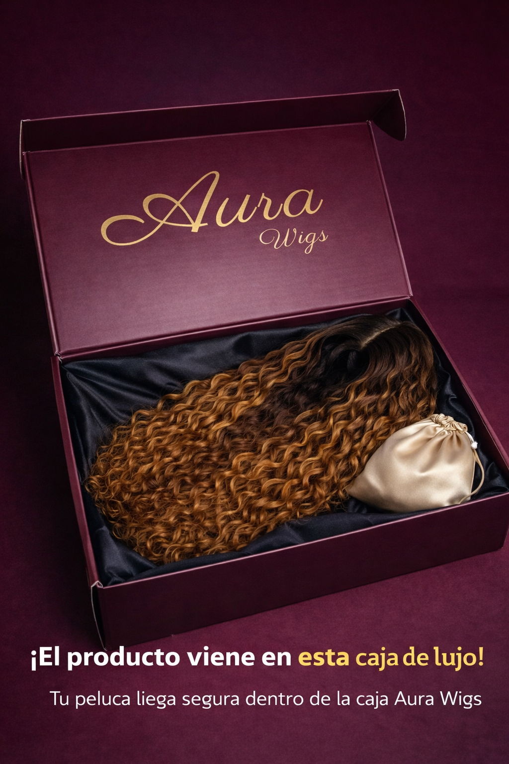 Peluca Aura wigs - Cabello Rubio Rizado