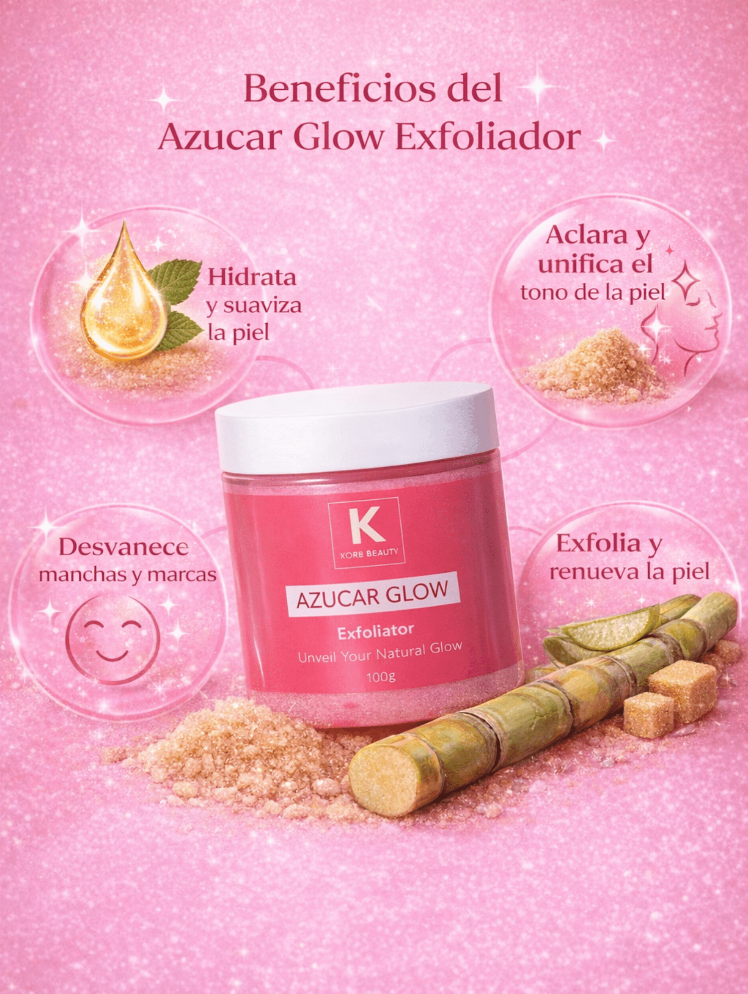 Exfoliante Azucar Glow - Tienda Colombia