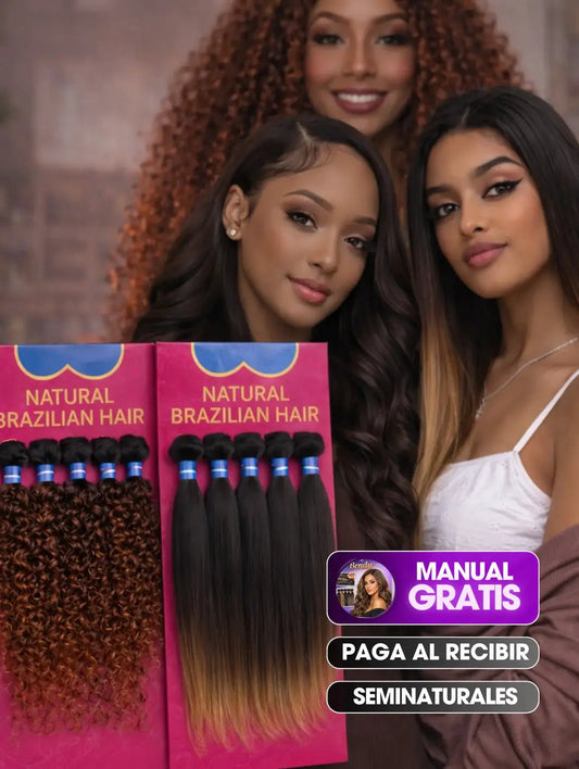 EXTENSIONES SEMINATURALES + EBOOK GRATIS - Tienda Colombia