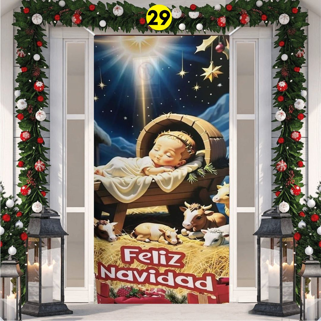 FUNDA PARA PUERTA NAVIDAD - Tienda Colombia