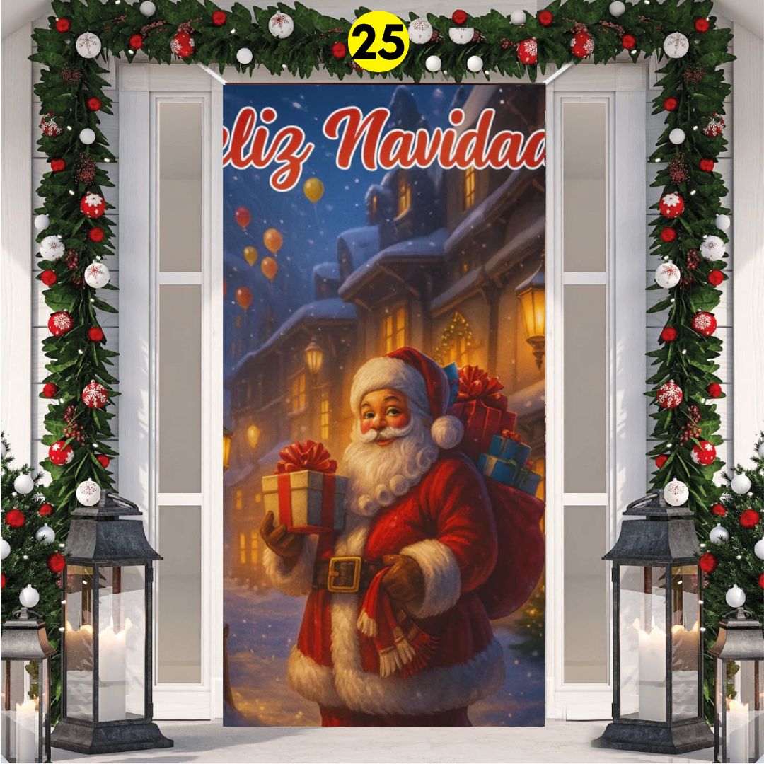 FUNDA PARA PUERTA NAVIDAD - Tienda Colombia