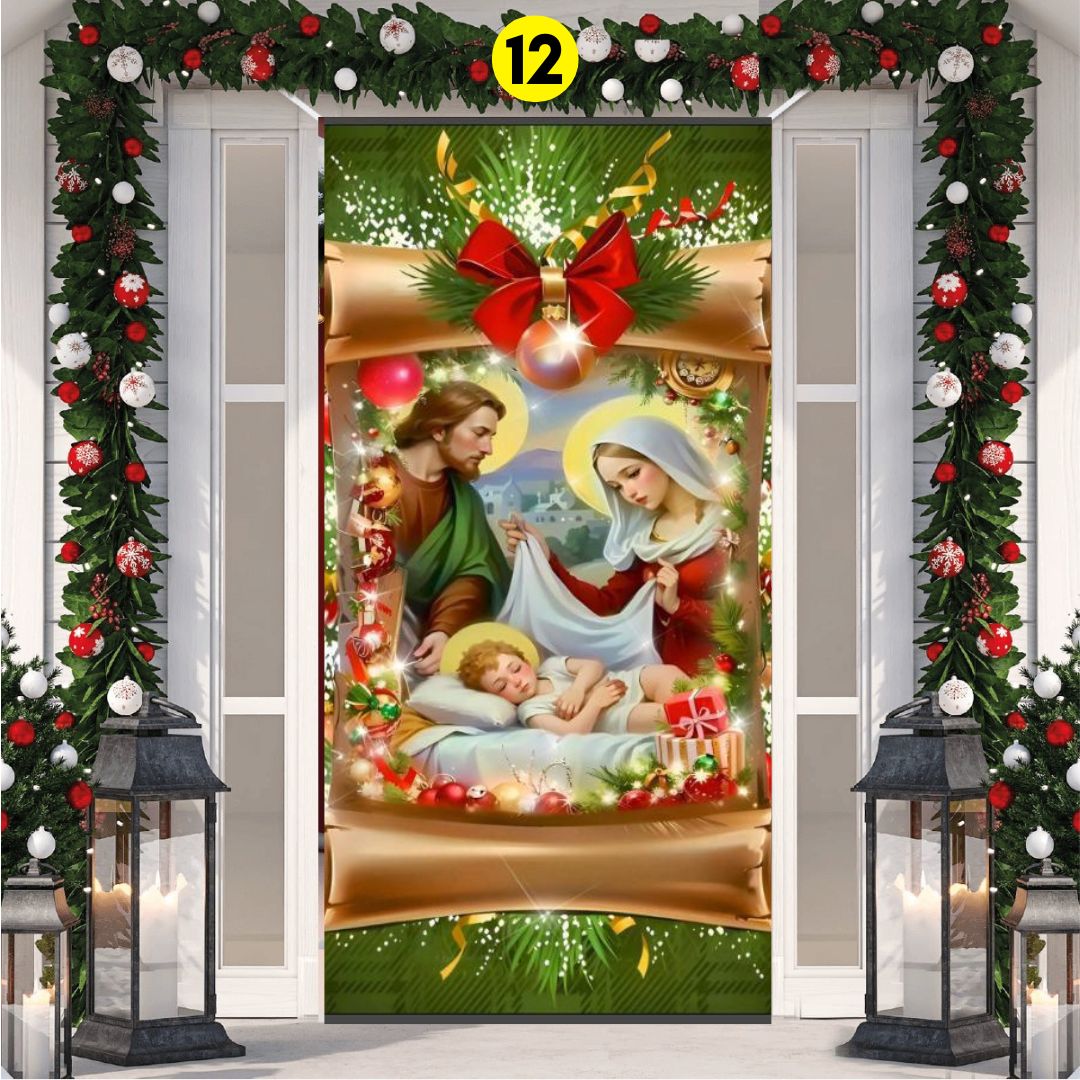 FUNDA PARA PUERTA NAVIDAD - Tienda Colombia