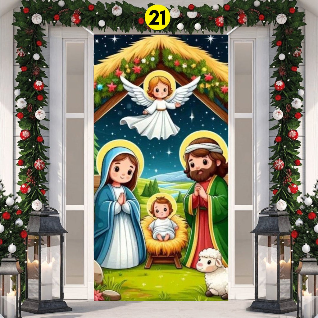 FUNDA PARA PUERTA NAVIDAD - Tienda Colombia