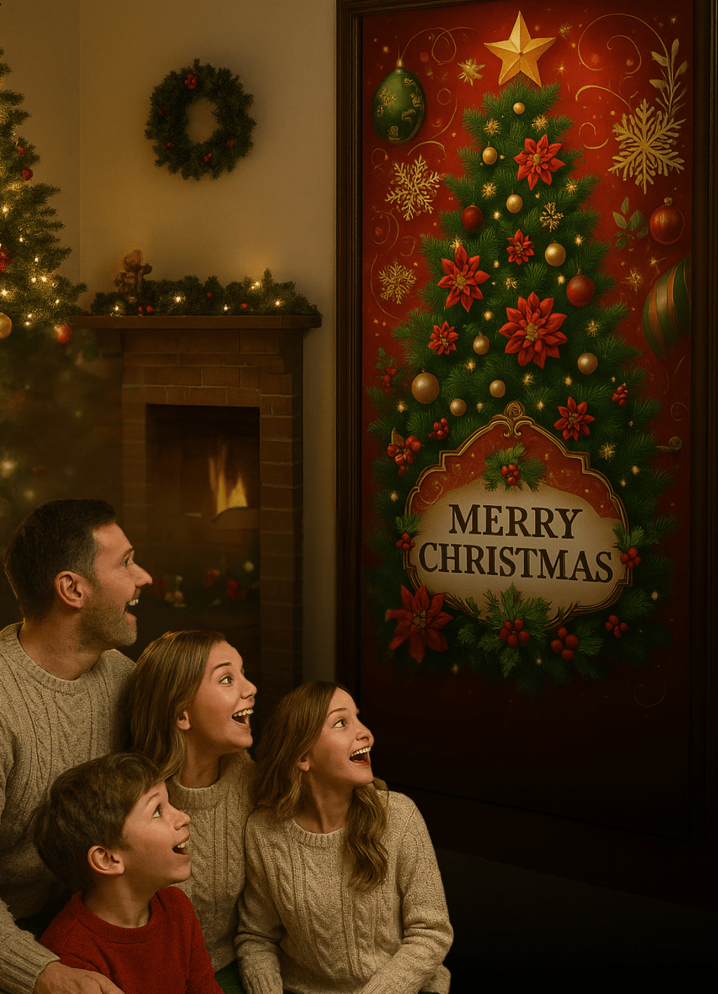 FUNDAS NAVIDEÑAS PARA PUERTA - Tienda Colombia