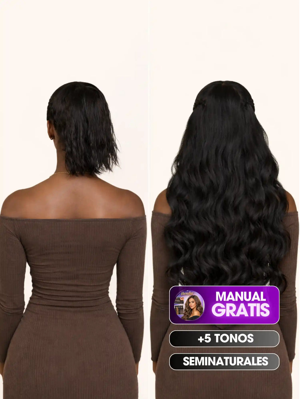 EXTENSIONES ONDULADAS SEMINATURALES + EBOOK GRATIS