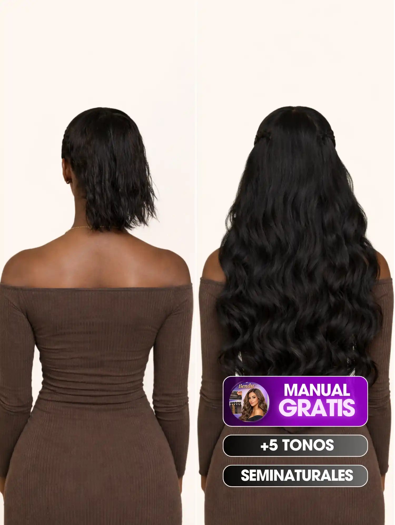 EXTENSIONES ONDULADAS SEMINATURALES + EBOOK GRATIS