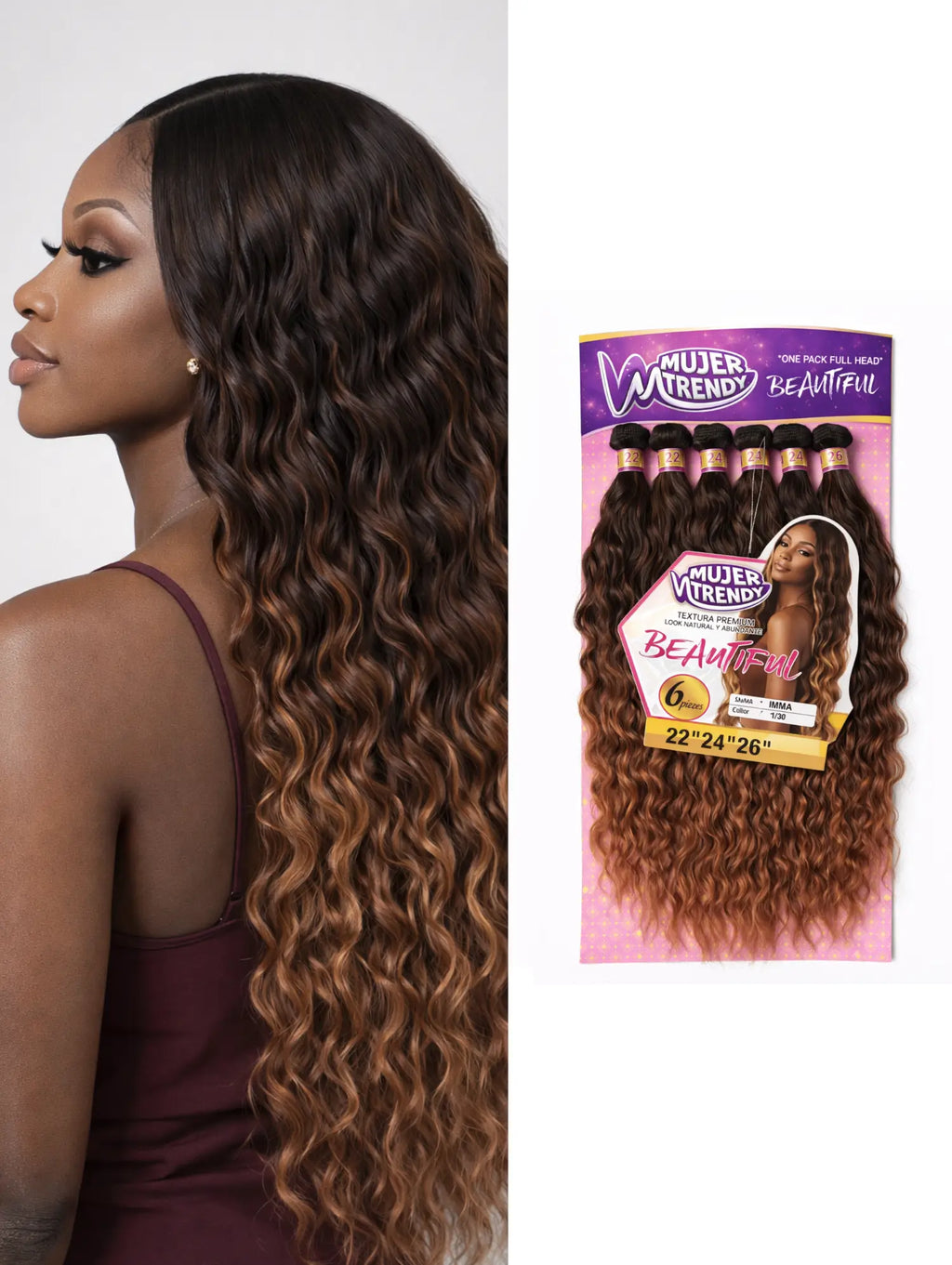 EXTENSIONES RIZADAS SEMINATURALES + EBOOK GRATIS