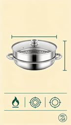 Olla Vaporera de Acero Inoxidable