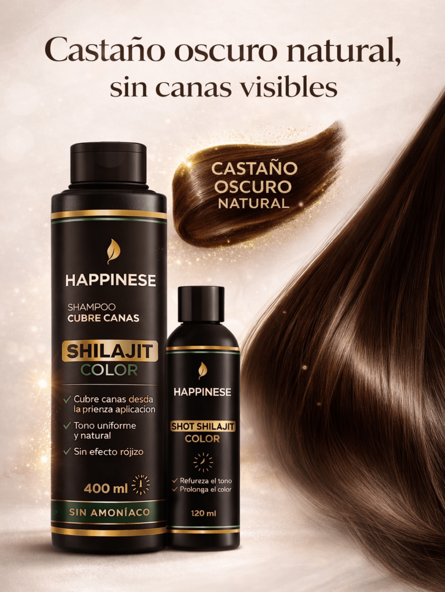 Pack Anti - Canas Natural Shilajit™ – Nutre, cubre y fortalece desde la raíz - Tienda Colombia