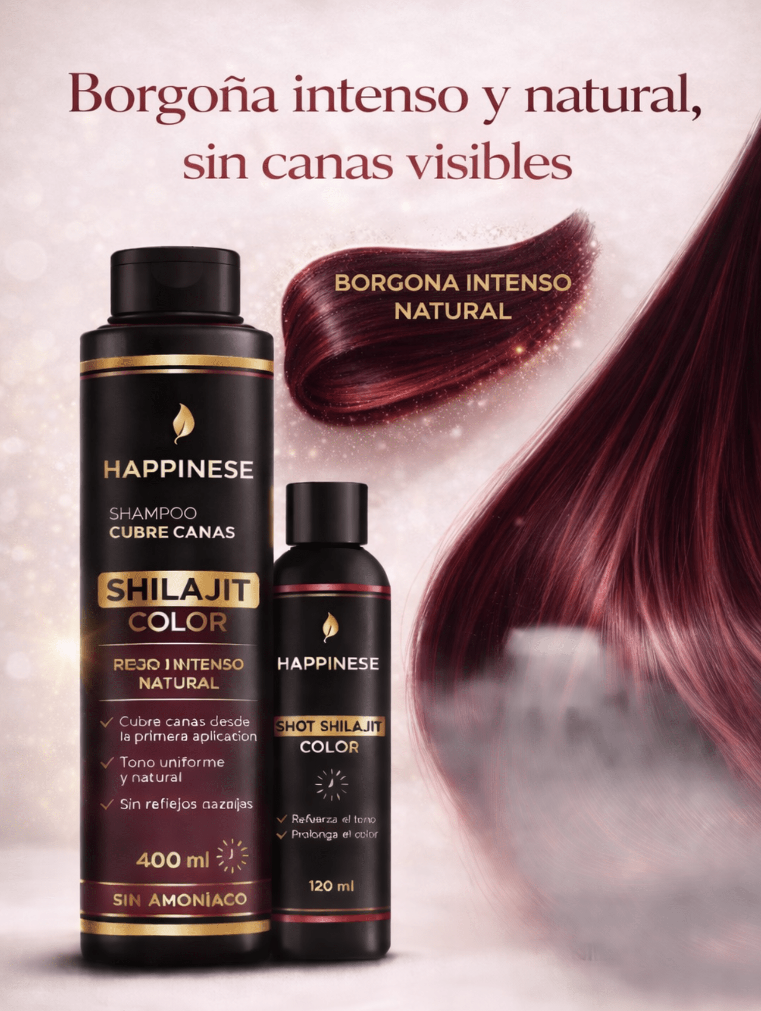 Pack Anti - Canas Natural Shilajit™ – Nutre, cubre y fortalece desde la raíz - Tienda Colombia