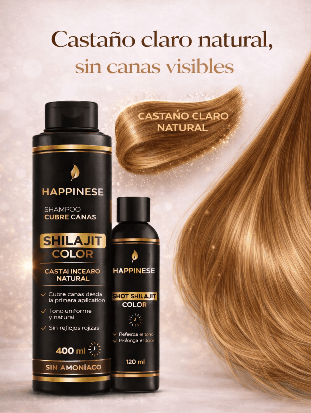 Pack Anti - Canas Natural Shilajit™ – Nutre, cubre y fortalece desde la raíz - Tienda Colombia