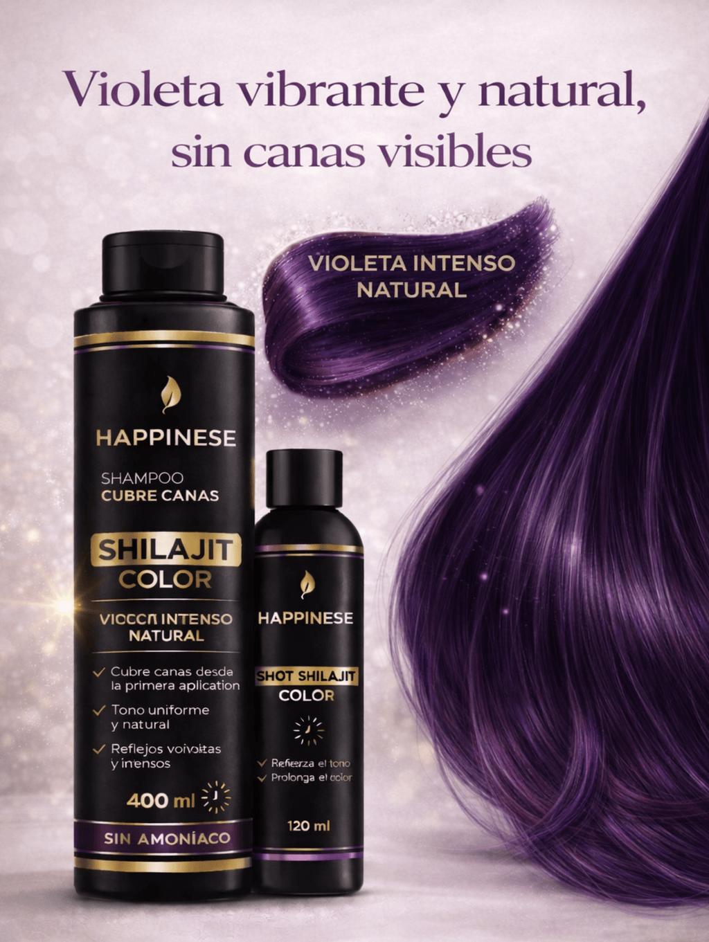 Pack Anti - Canas Natural Shilajit™ – Nutre, cubre y fortalece desde la raíz - Tienda Colombia